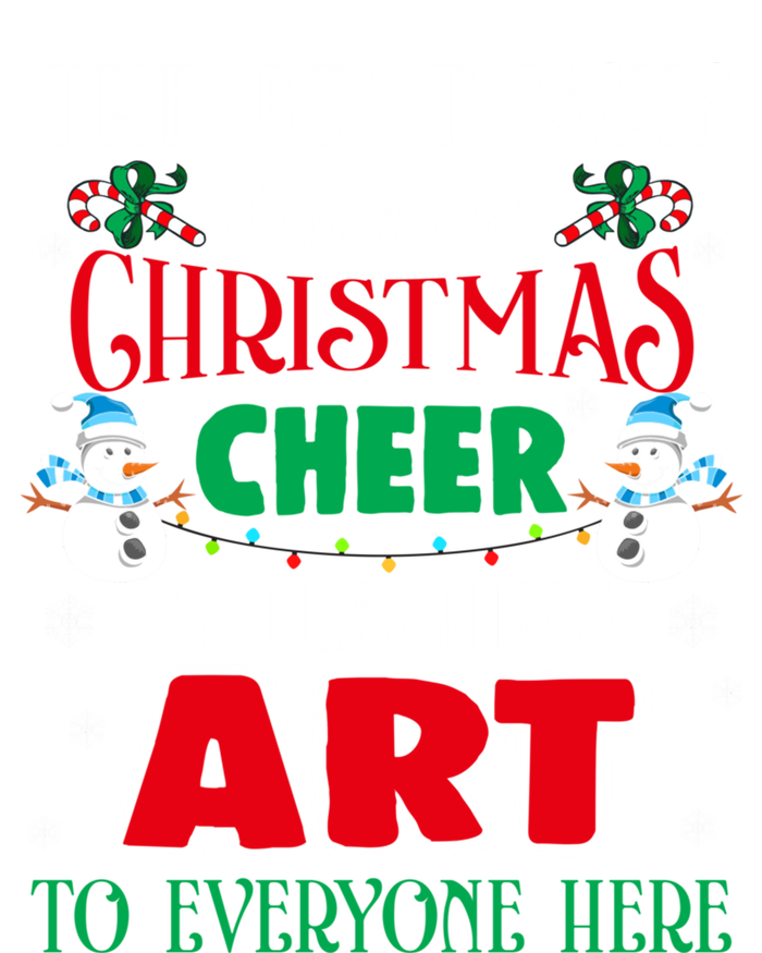 Art Teacher Gift Ugly Sweater Christmas Cheer Artist T-Shirt