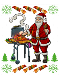 Bbq Santa Dad Gift Kebobs Grill Food Ugly Christmas T-Shirt