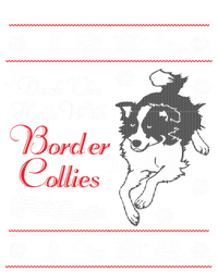 Santa Dog Lover Gift Border Collie Ugly Christmas T-Shirt