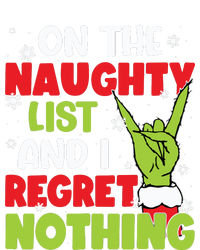 On The Naughty List And I Recret Nothing Coaster