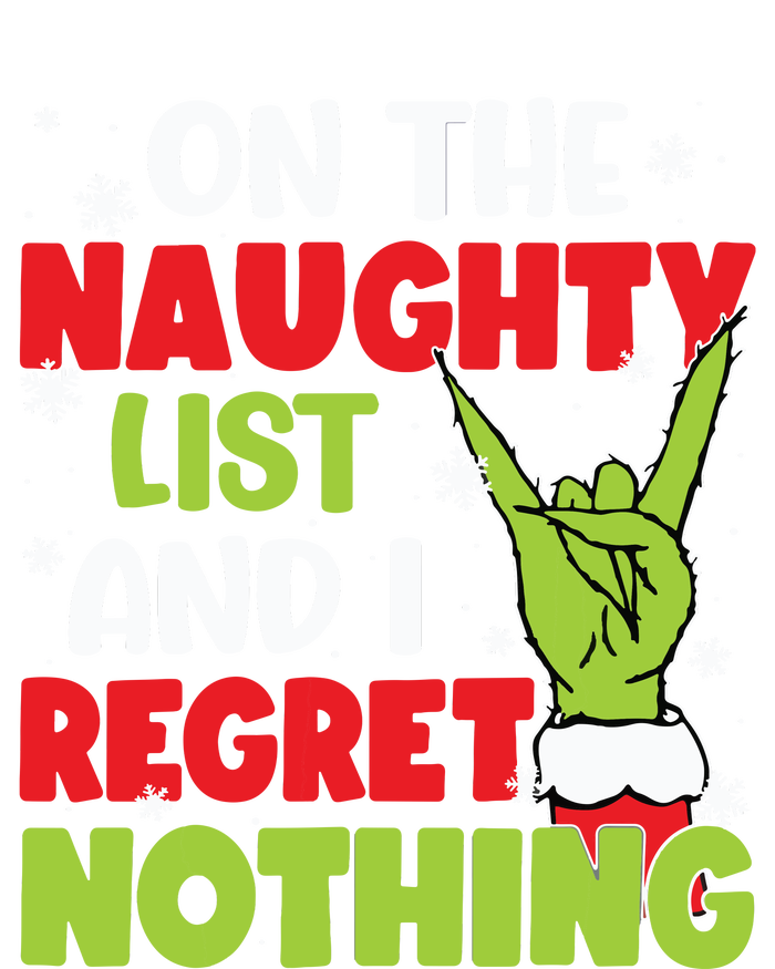 On The Naughty List And I Recret Nothing Coaster