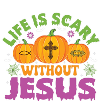 Christian Halloween Life Is Scary Without Jesus Fall Autumn T-Shirt