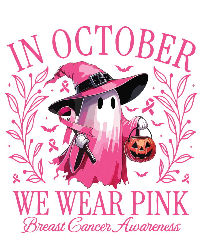 Halloween In October We Wear Breast Cancer Awareness Youth Performance Sprint T-Shirt