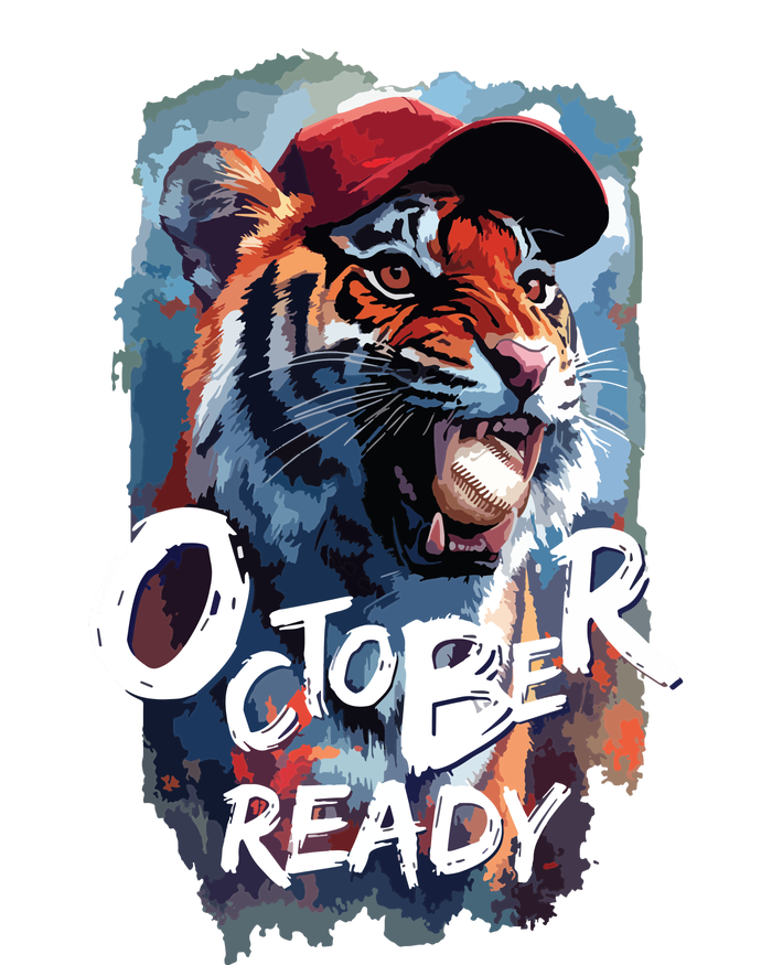 October Ready Tiger Baseball Sports Playoffs Women's Strappy Tank