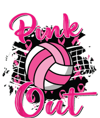 Out Volleyball Ribbon Breast Cancer Awareness 12 oz Stainless Steel Tumbler Cup