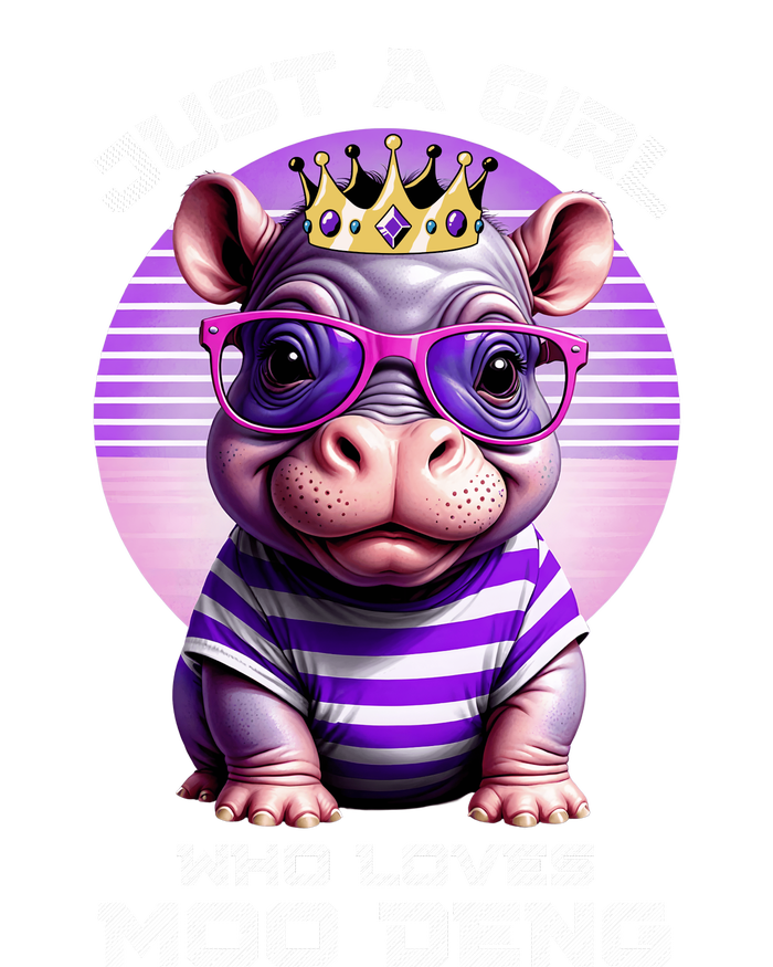 Just A Girl Who Loves Moo Deng Baby Pypmy Hippo T-Shirt