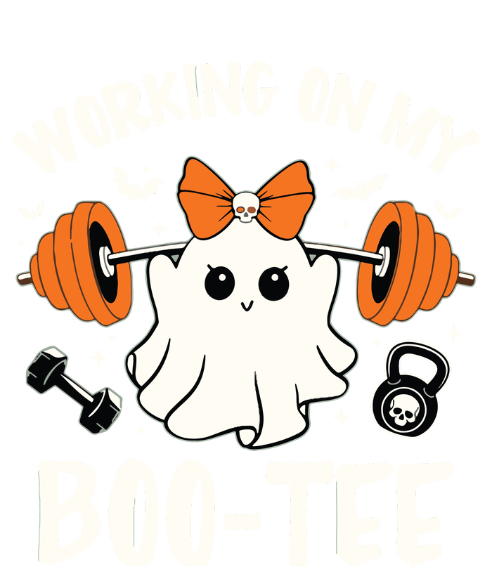 Working On My Boo Halloween Dead Lift Ghost Gym Weights Tall Sweatshirt