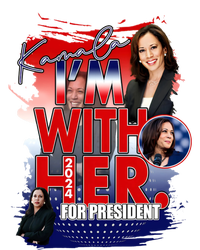 IM With Her Kamala For President Less Cat Lady Kamala Gift T-Shirt