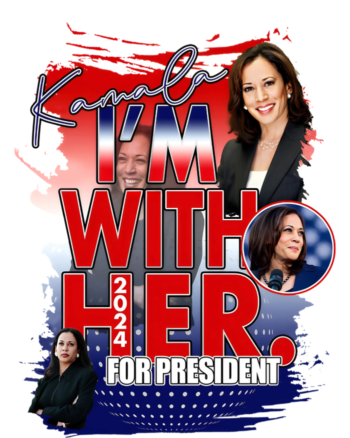 IM With Her Kamala For President Less Cat Lady Kamala Gift T-Shirt