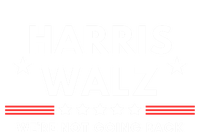 Harris Walz 2024 For President Patriotic Kamala Waltz 2024 Gift Pom Pom 12in Knit Beanie