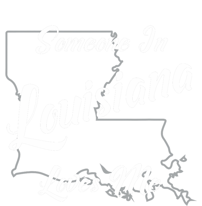 Someone In Louisiana Loves Me State Map Outline Tall Long Sleeve T-Shirt