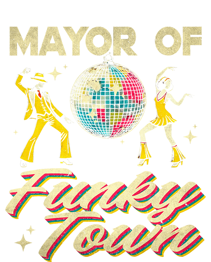 Mayor Of Funky Town Vintage Disco 80s Musician Funny Outfits Yupoong Adult 5-Panel Trucker Hat