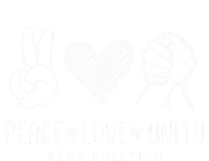 Peace Love Unity Day Orange Be Kind Anti Bullying Cropped Pullover Crew