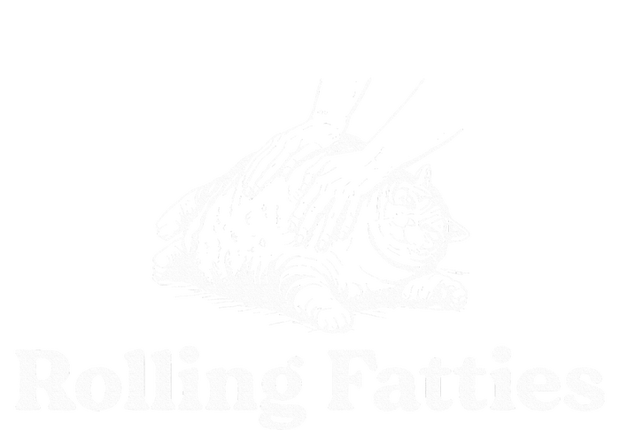 Rolling Fatties Cat Lover Funny Cat Kitten Full Zip Hoodie