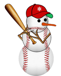 Baseball Snowman Balls Snow Christmas Xmas Gifts V-Neck T-Shirt