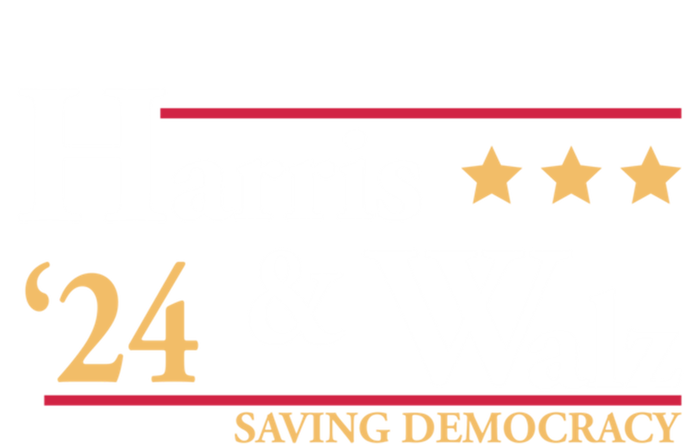 Kamala Harris Tim Walz Saving Democracy Election Campaign Gift Women's Racerback Tank