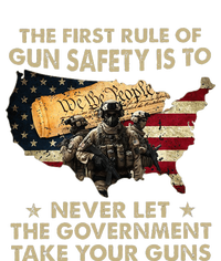 The First Rule Of Gun Safety Is To Never Let The Governt Ceramic Bell Ornament