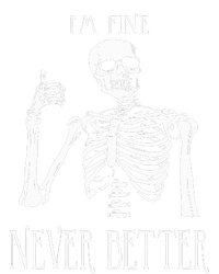 Skeleton IM Fine Never Better Ladies Essential Flowy Tank