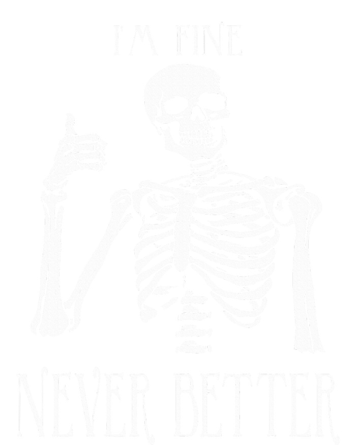 Skeleton IM Fine Never Better Ladies Essential Flowy Tank