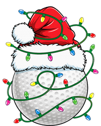 Golf Ball Santa Hat S Christmas Golfing Xmas Lights T-Shirt