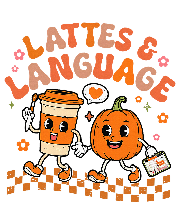 Speech Therapy Autumn Pumpkin Lattes And Language T-Shirt