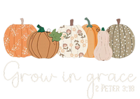 Grow In Grace Pumpkins Fall Thanksgiving Christian Religious USA-Made Doggie Bandana