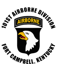 101st Airborne Division Fort Campbell Kentucky Emblem Kids Hoodie