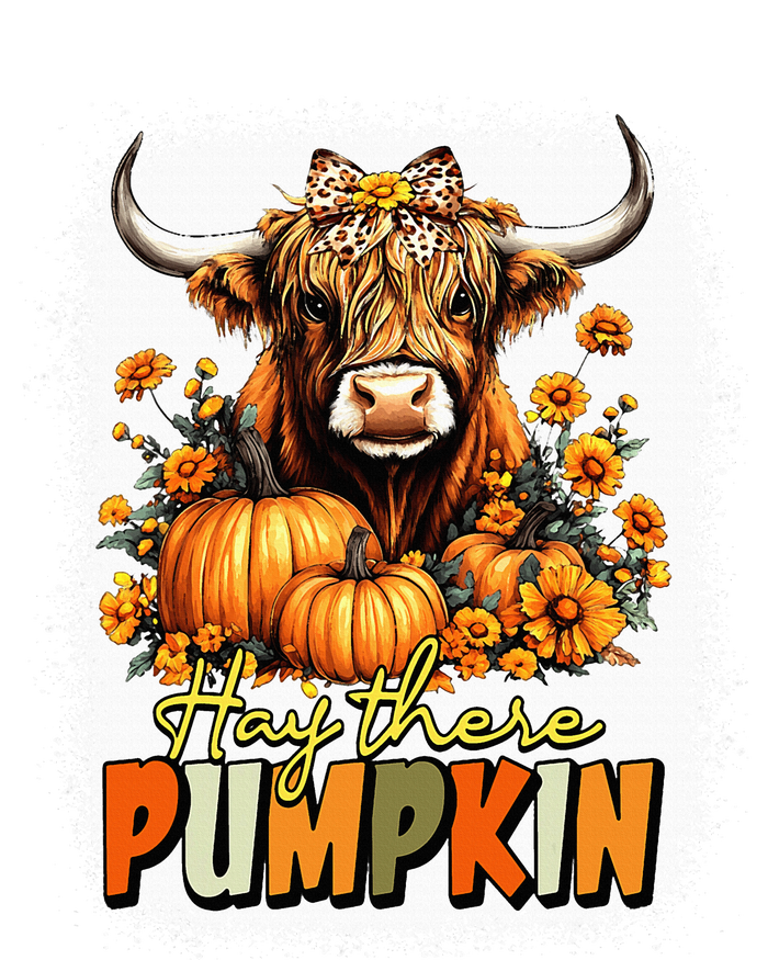 Hay There Pumpkin Highland Cow Thanksgiving Fall Autumn T-Shirt