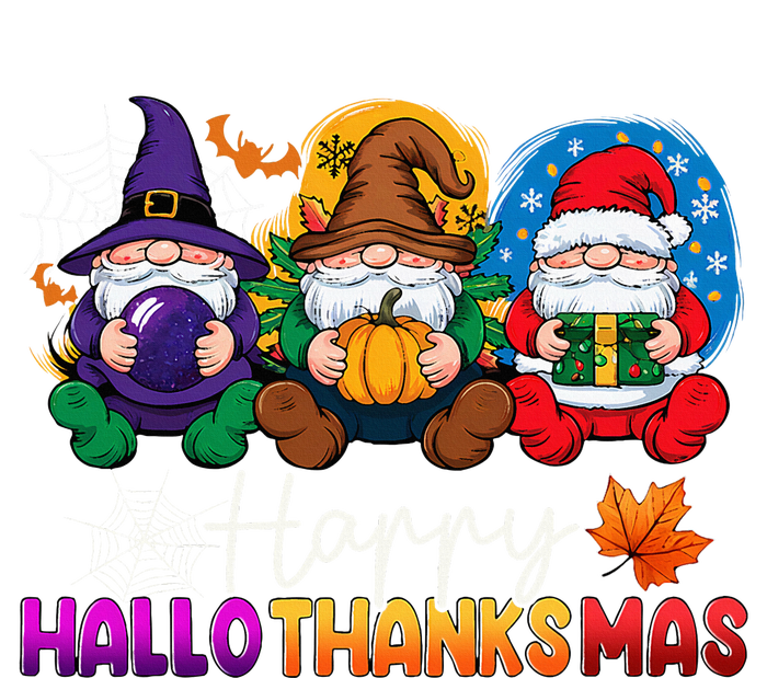 Halloween Thanksgiving Christmas Happy Hallothanksmas Gnomes Sweatshirt Cinch Pack Bag