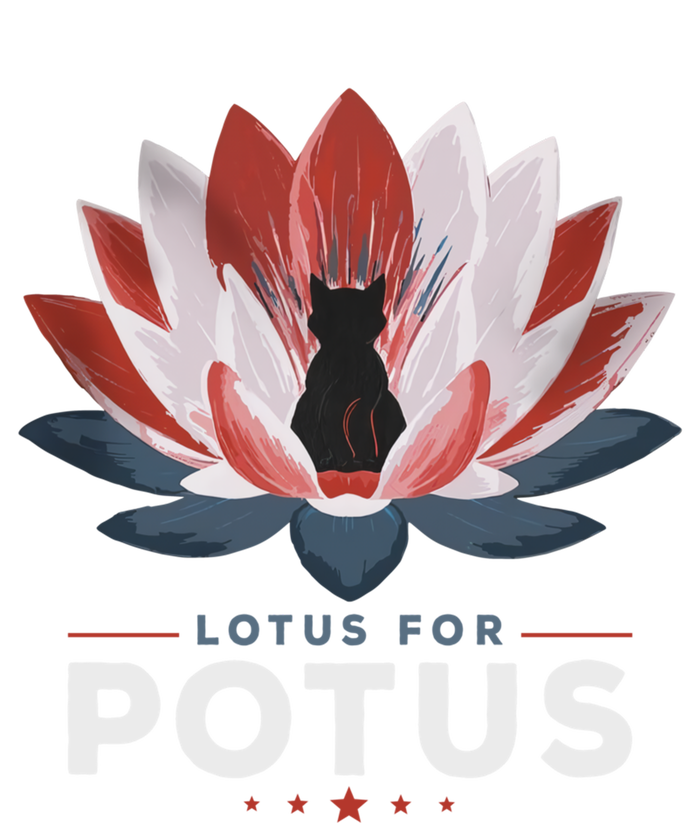 Lotus For Potus Kamala Harris 2024 Less Cat Ladies Great Gift Toddler Sweatshirt