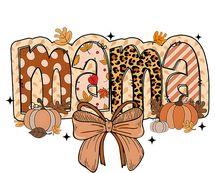 Mama Coquette Bows Leopard Mom Fall Thanksgiving Flat Bill Trucker Hat