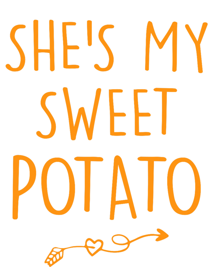 SheS My Sweet Potato I Yam Set Couples Thanksgiving Pom Pom 12in Knit Beanie