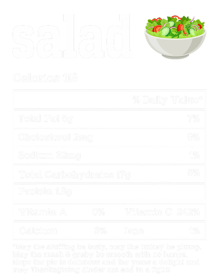 Salad Nutrition Facts Thanksgiving Food Infant Fleece One Piece