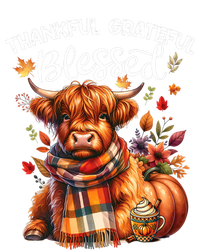 Thankful Grateful Blessed Highland Cow Fall YAll Autumn Cooling Performance Long Sleeve Crew