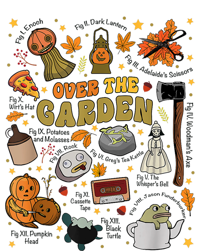 Over The Halloween Garden Wall Pumpkin Fall Thanksgiving T-Shirt