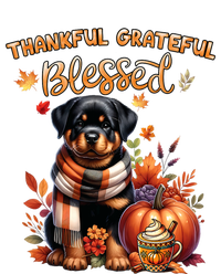 Thankful Grateful Blessed Rottweiler Dog Fall YAll Autumn Short Acrylic Beanie