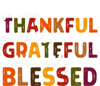 Thankful Grateful Blessed Thankful Blessed Thanksgiving Poster