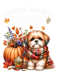 Thankful Grateful Blessed Shih Tzu Dog Fall YAll Autumn Premium Hoodie