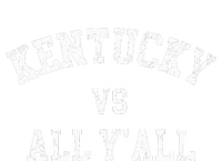 Kentucky Vs All YAll Throwback Design Weathered High Crown Mesh Back Trucker Hat