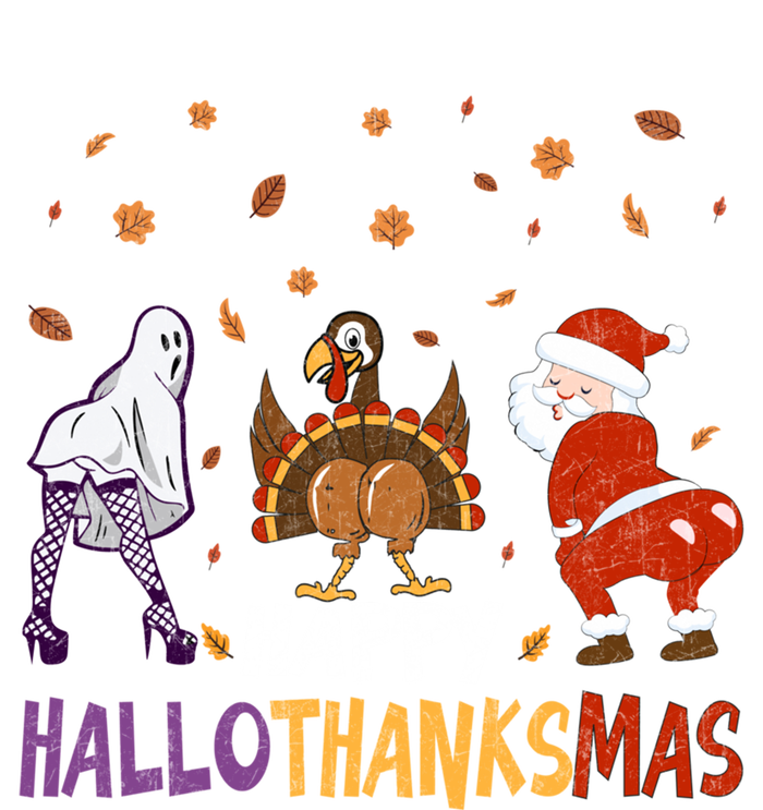 Funny Halloween Thanksgiving Christmas Happy Hallothanksmas Gift 16 in Basic Backpack