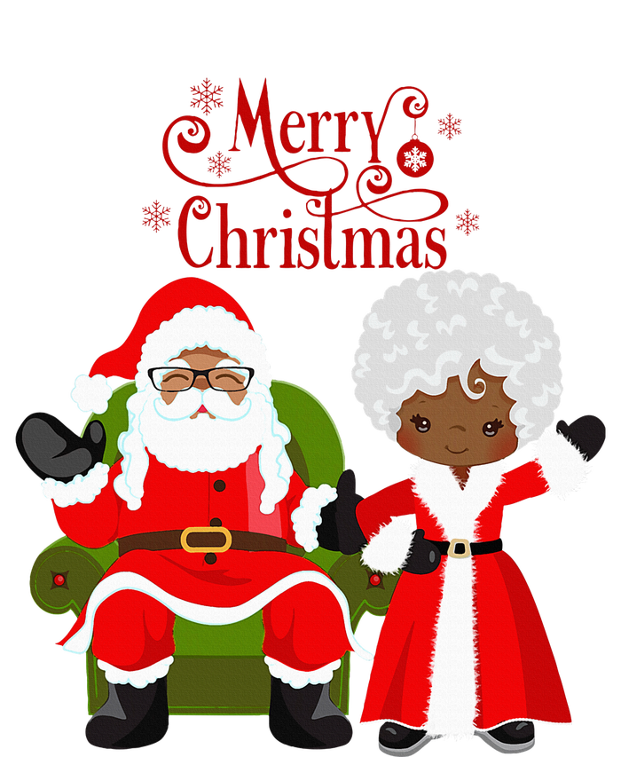 Black Girl Santa Claus Holiday African American Christmas T-Shirt