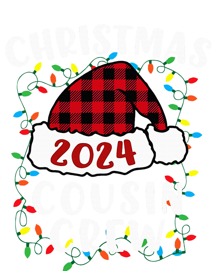 Christmas 2024 Cousin Crew Xmas Lights Santa Hat Pajamas Pajama Set