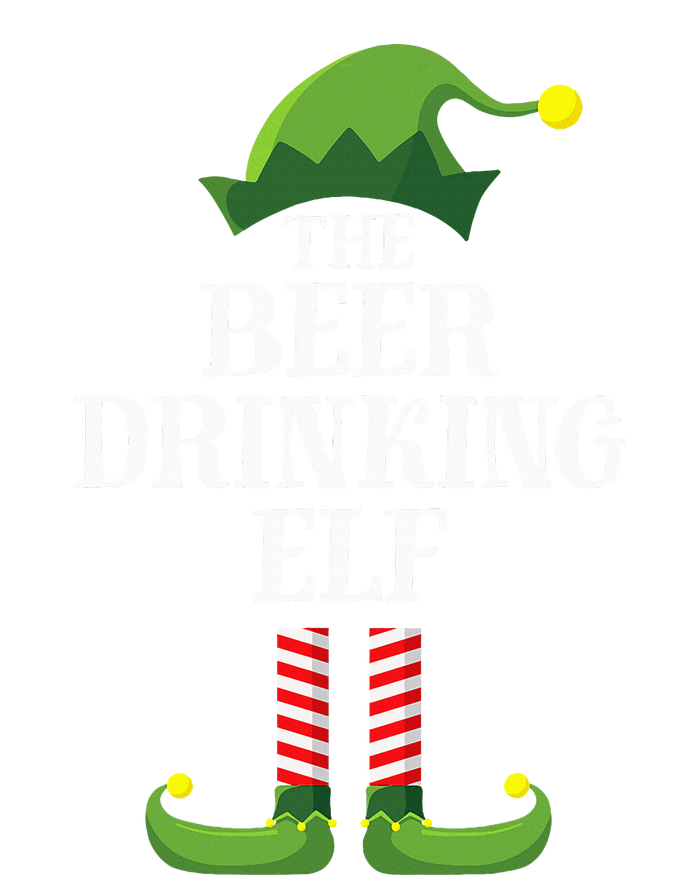 Beer Drinking Elf Matching Family Group Christmas Party Pj T-Shirt