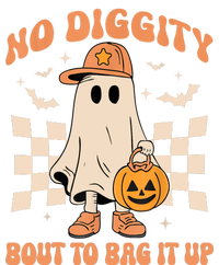 Vintage Retro Halloween Ghost No Diggity Bout To Bag It Up Gift T-Shirt