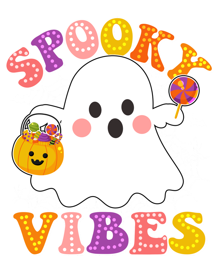 Funny Halloween Spooky Vibes Trick Or Treating Ghost T-Shirt