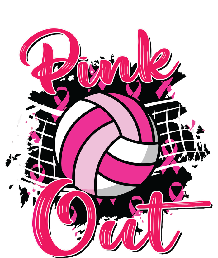 Out Volleyball Ribbon Breast Cancer Awareness T-Shirt