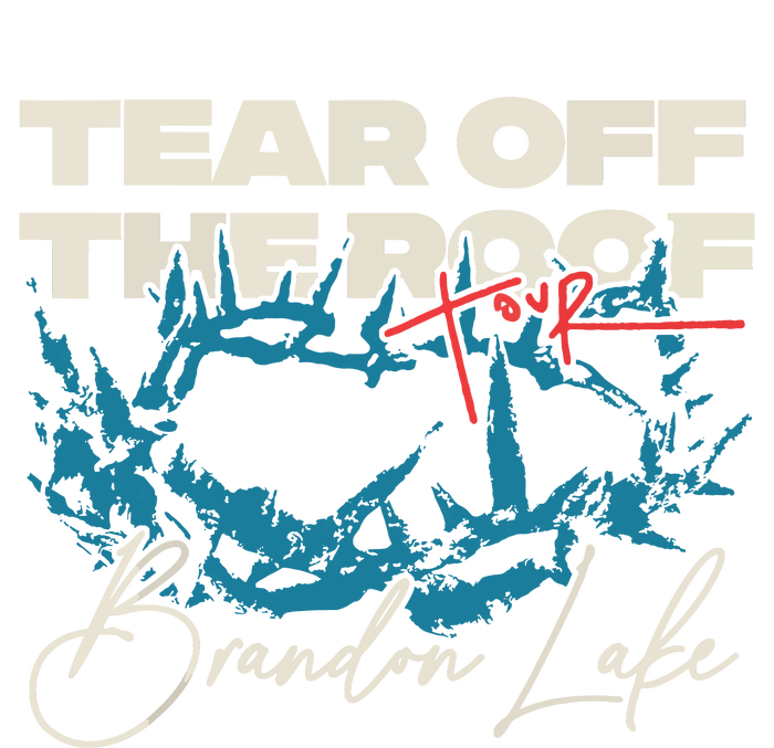 Brandon Tear Off The Roof Merch Lake Totr Womens California Wash Sweatshirt