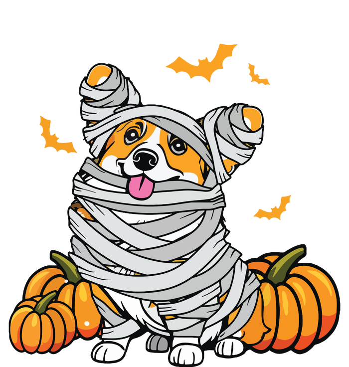 Cute Halloween Welsh Corgi Mummy Costume Dog Lover Pumpkin Bumper Sticker