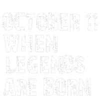 Legends Are Born On October 11th Birthday Vintage 11 Sustainable Knit Beanie