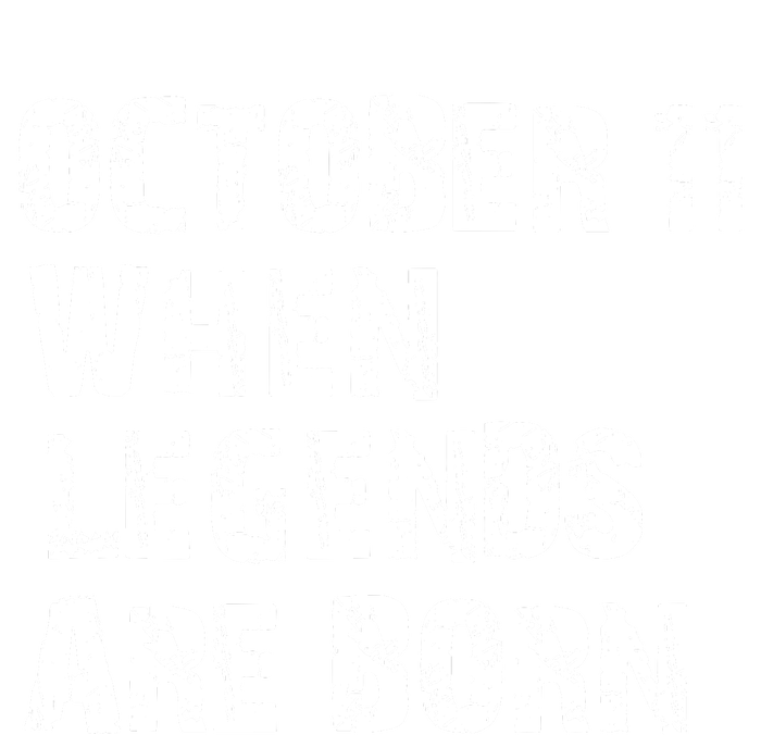 Legends Are Born On October 11th Birthday Vintage 11 Sustainable Knit Beanie